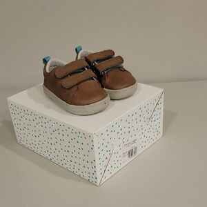 TEN LITTLE Brown Kids Shoes with Velcro Straps